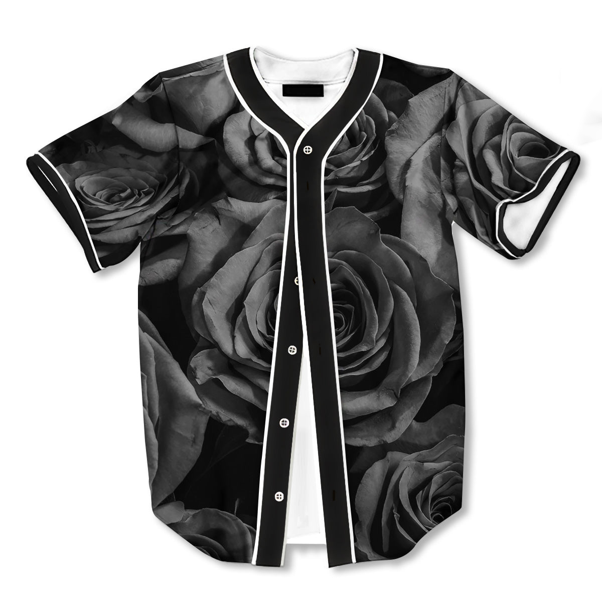 Black Rose 3d Print Full Size Baseball Jerseys