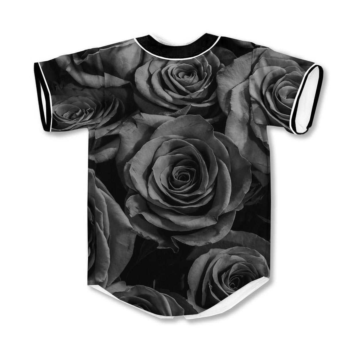 Black Rose 3d Print Full Size Baseball Jerseys