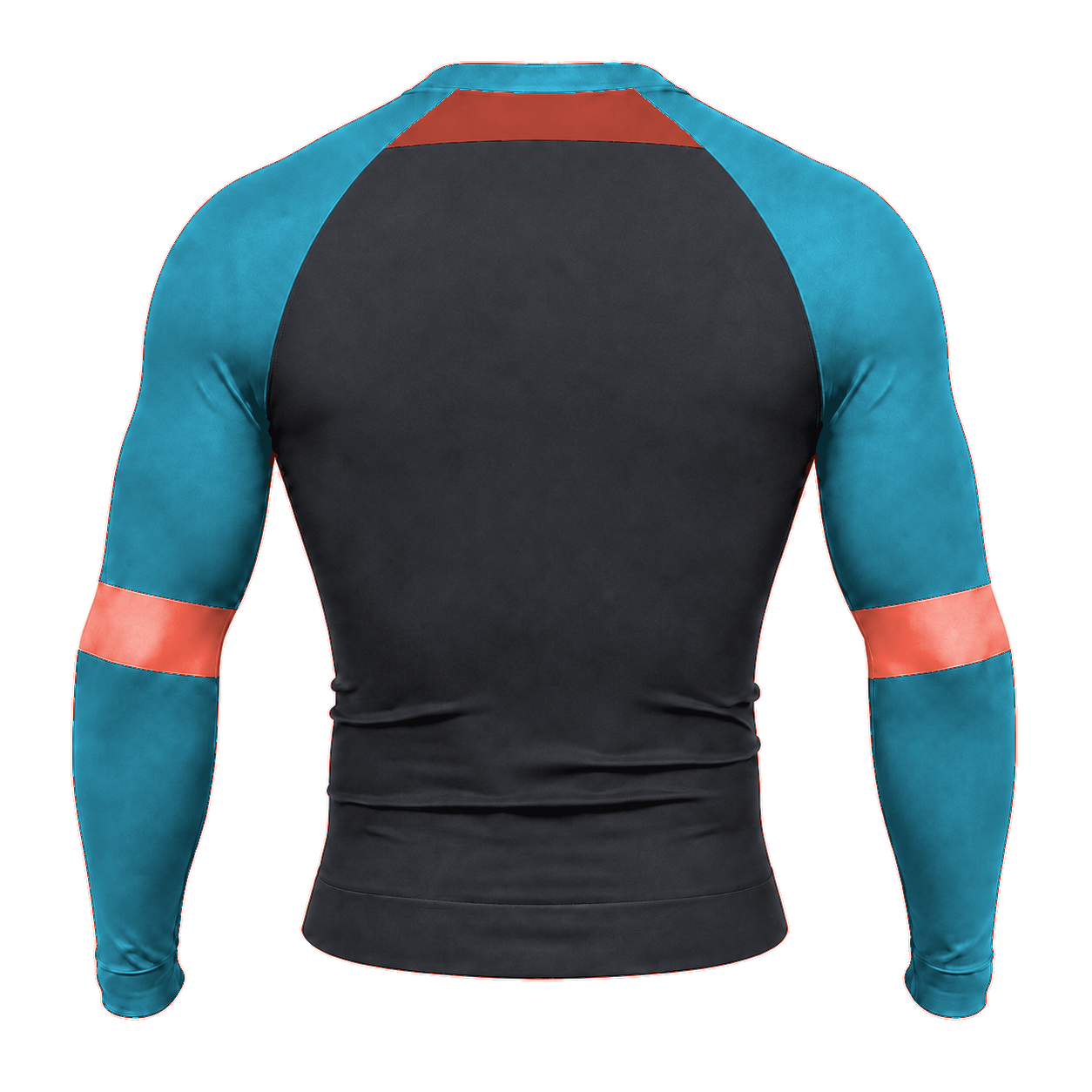 Shoulder Chevron Charcoal Customizable Long Sleeve Compression Shirt