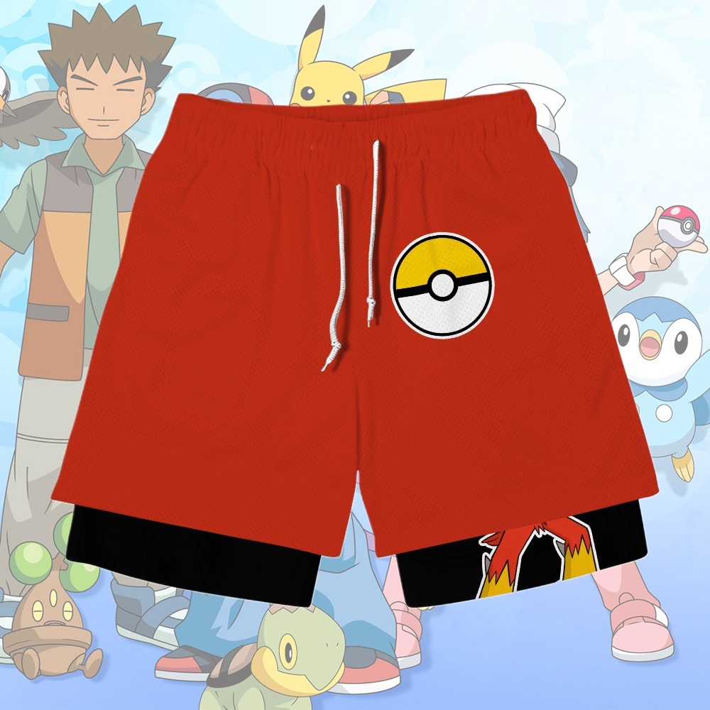 Blaziken Anime Compression Gym Shorts