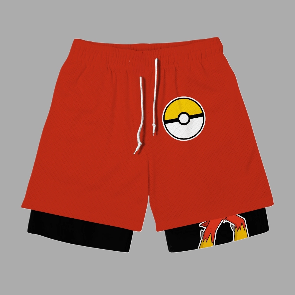 Blaziken Anime Compression Gym Shorts
