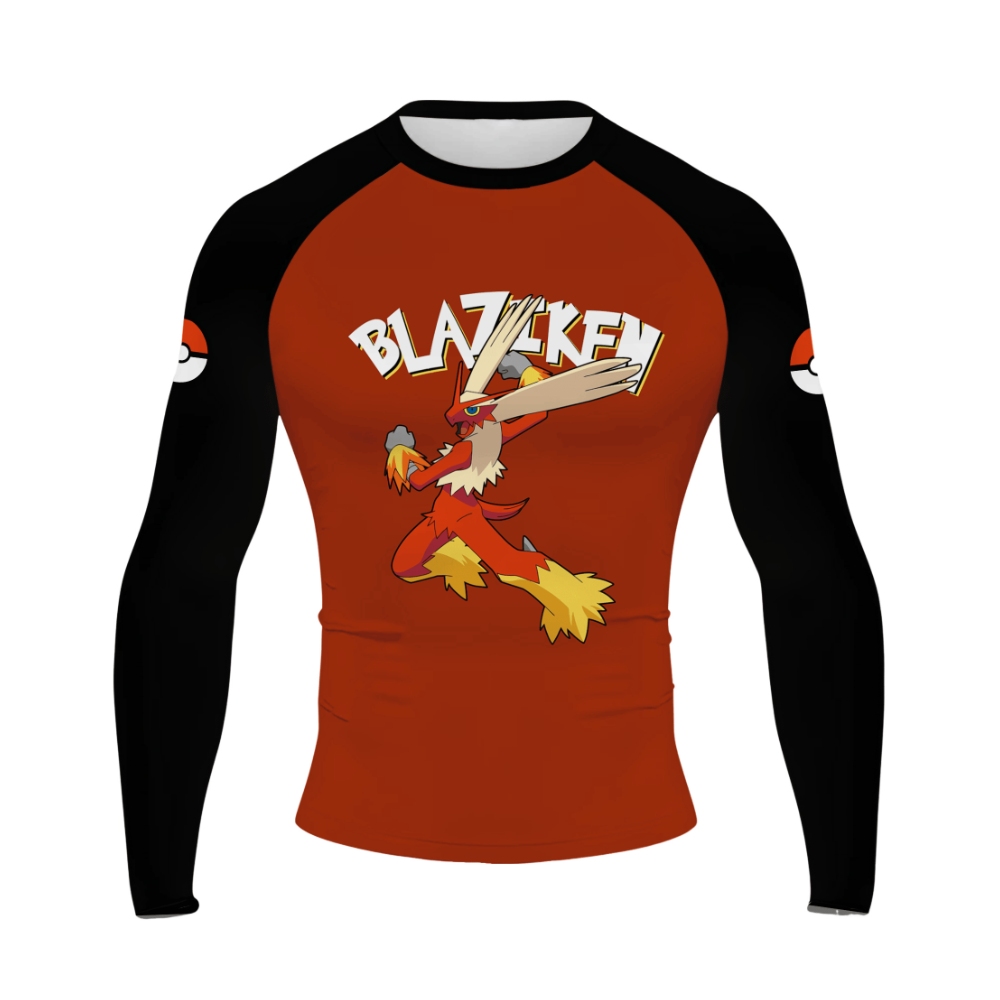Blaziken Men Long Sleeve Compression Shirt