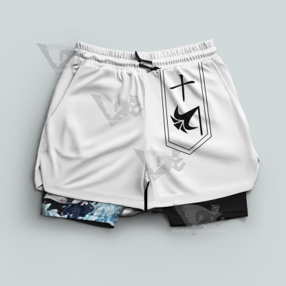 Bleach Hitsugaya Toushirou White Men Compression Gym Short
