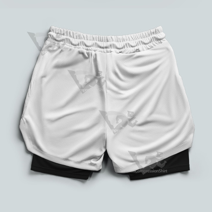 Bleach Hitsugaya Toushirou White Men Compression Gym Short