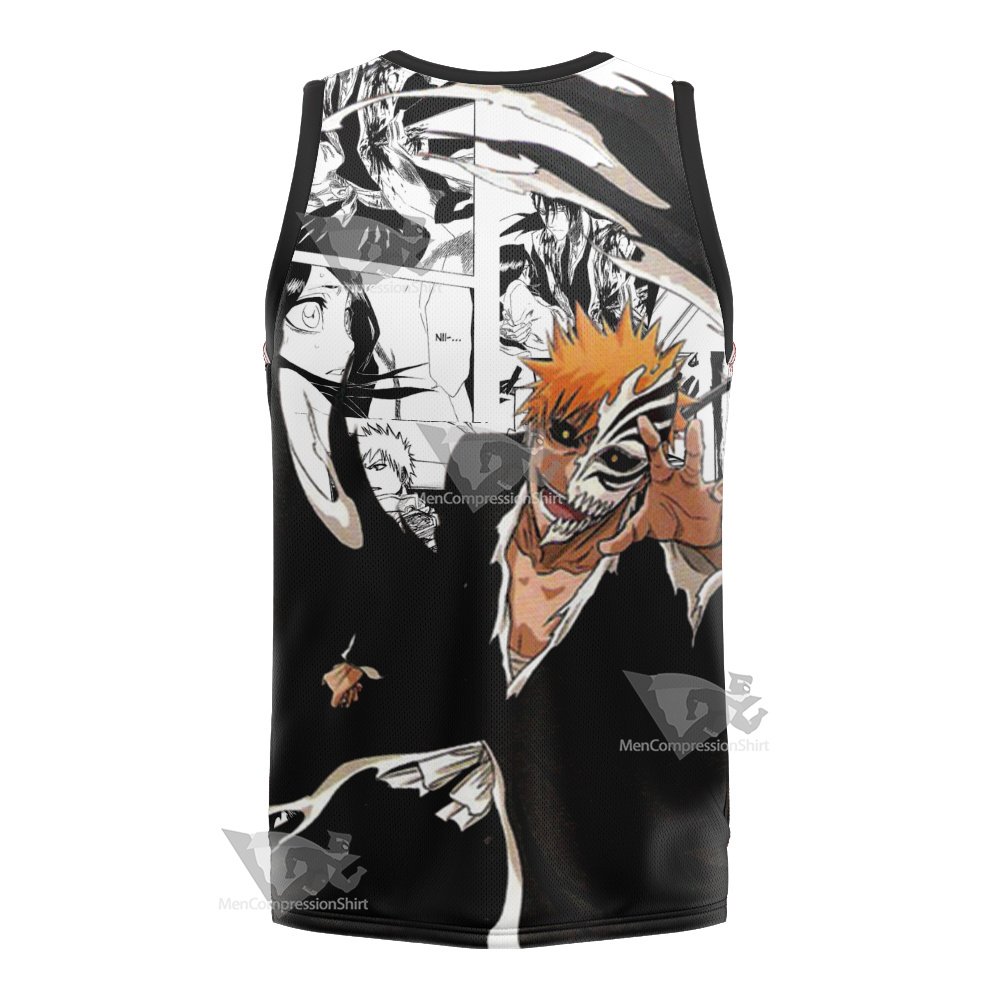 Bleach Ichigo Bleach Splash Ink Basketball Jersey