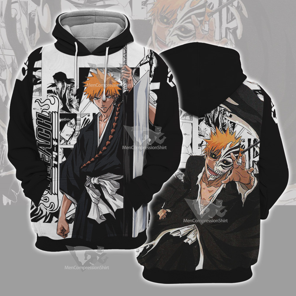 Bleach Ichigo Bleach Splash Ink Cosplay Hoodie
