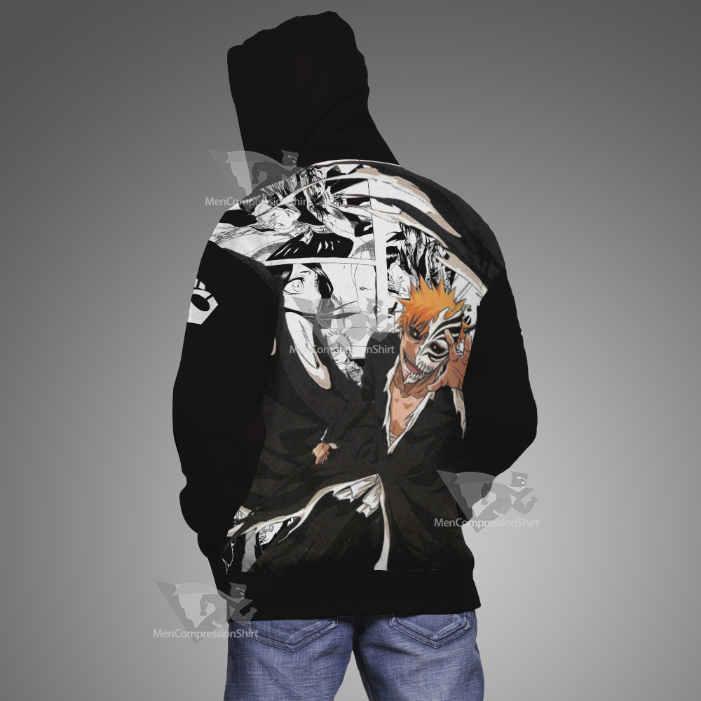 Bleach Ichigo Bleach Splash Ink Cosplay Hoodie