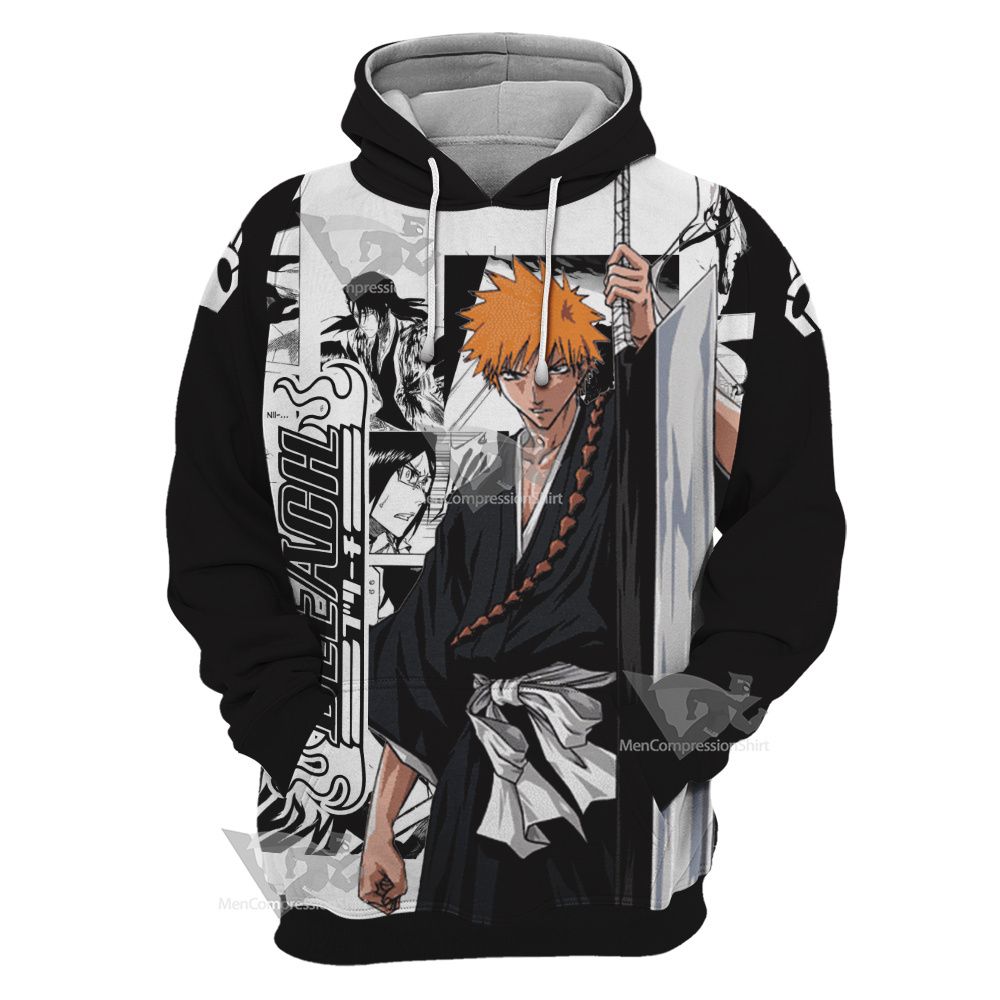 Bleach Ichigo Bleach Splash Ink Cosplay Hoodie