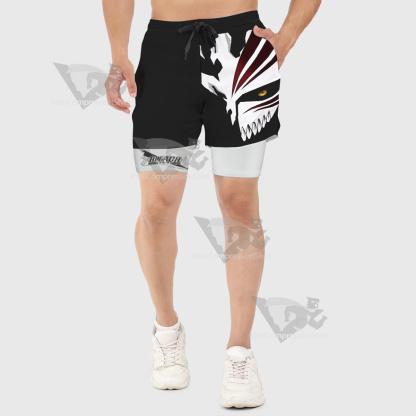 Bleach Kurosaki Ichigo Black Men Compression Gym Short-MensCompressionShirt