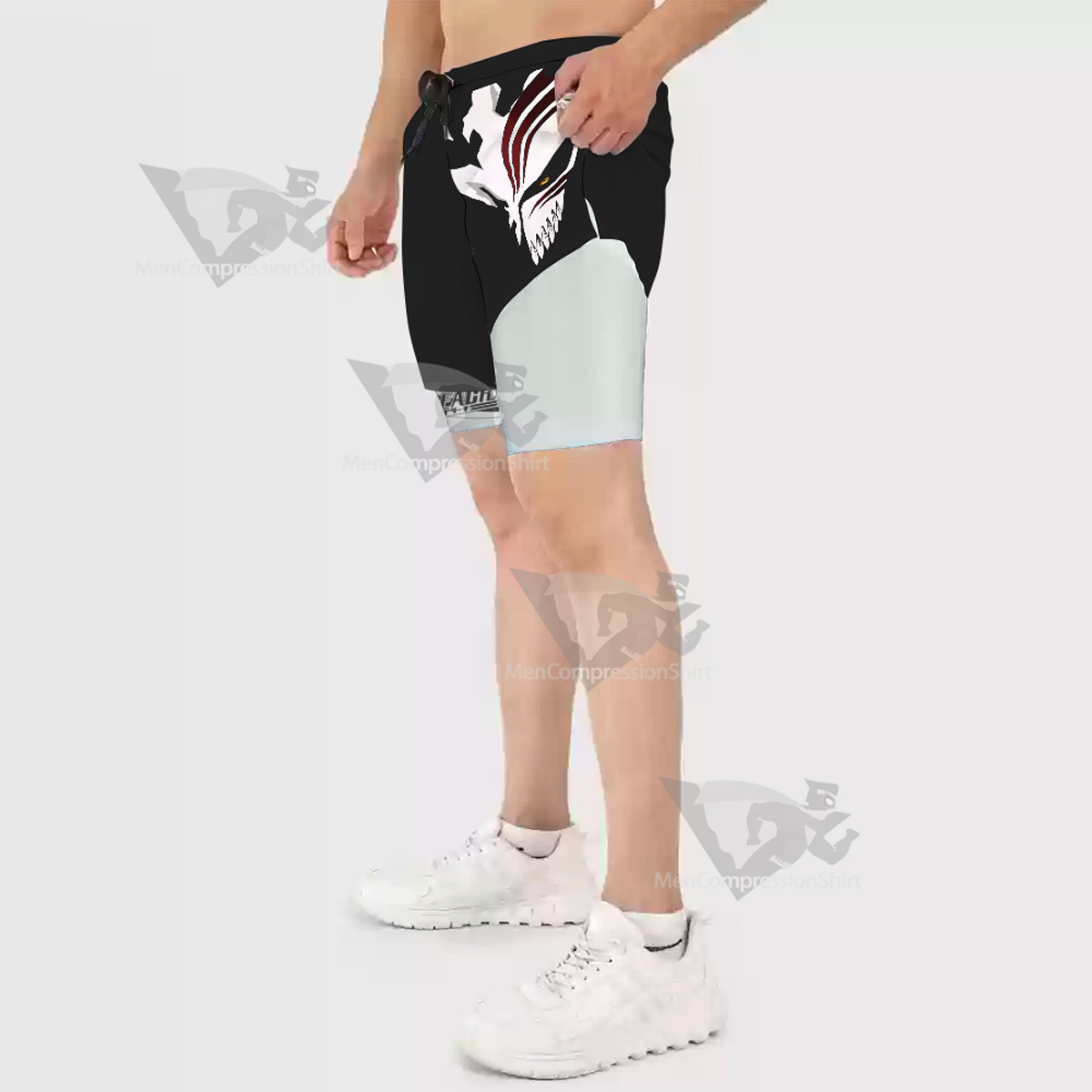 Bleach Kurosaki Ichigo Black Men Compression Gym Short-MensCompressionShirt