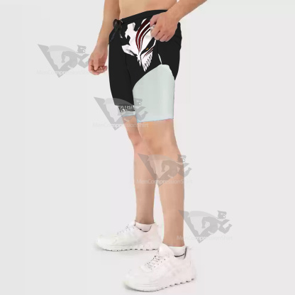 Bleach Kurosaki Ichigo Black Men Compression Gym Short-MensCompressionShirt