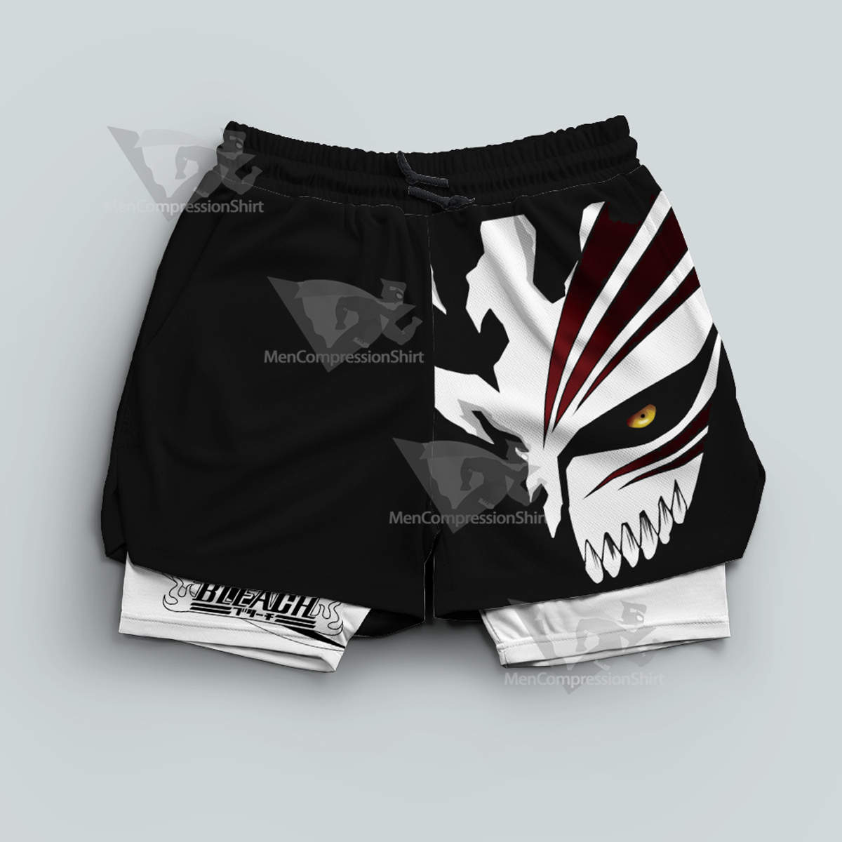 Bleach Kurosaki Ichigo Black Men Compression Gym Short-MensCompressionShirt