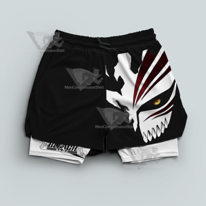 Bleach Kurosaki Ichigo Black Men Compression Gym Short-MensCompressionShirt