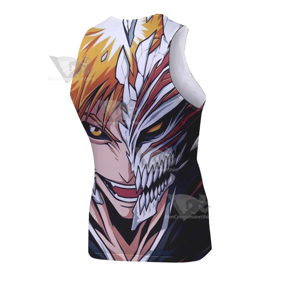 Bleach Thousand Year Orange Sleeveless Compression Shirt