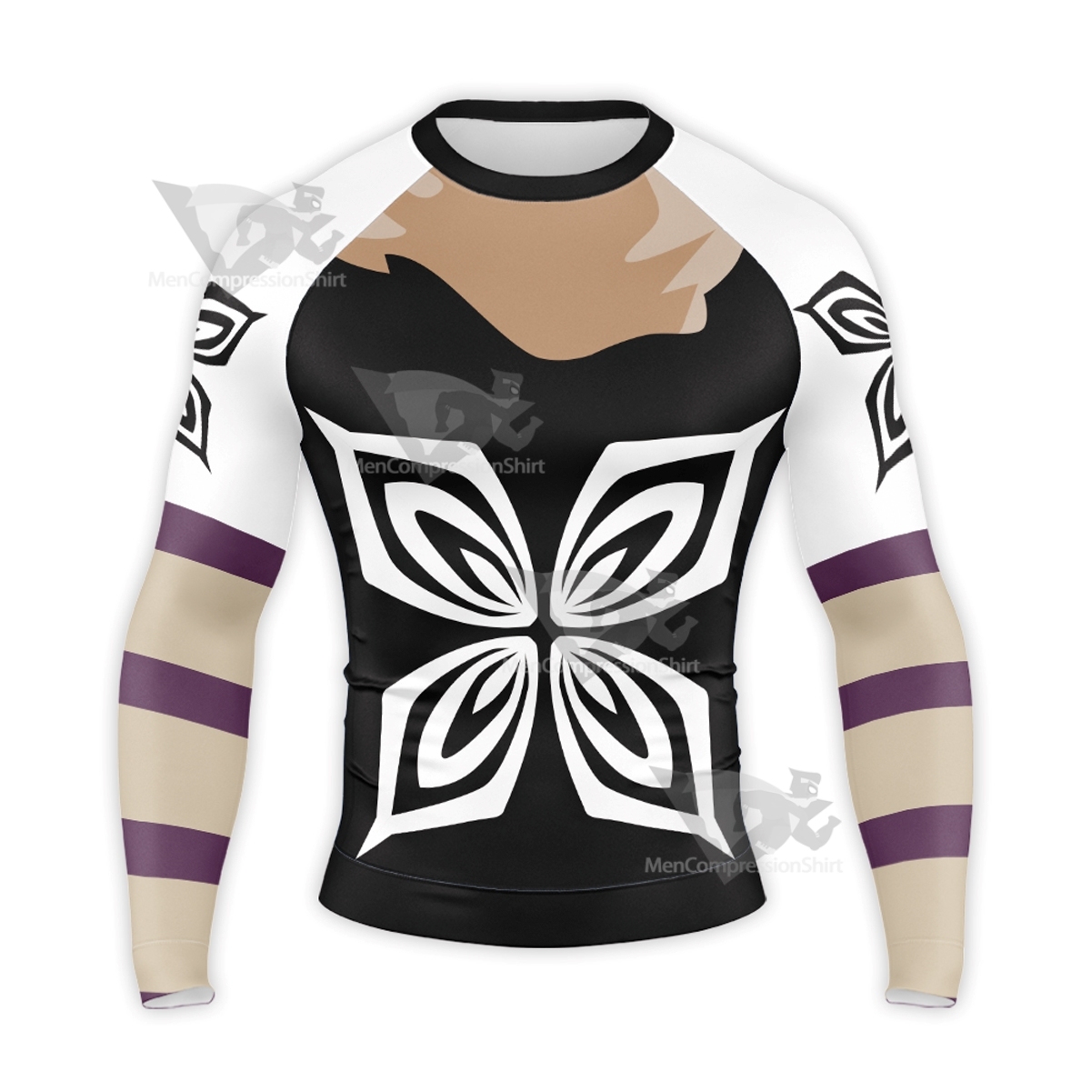 Bleach Yoruichi Classic Black Long Sleeve Compression Shirt