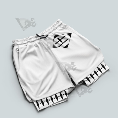 Bleach Zaraki Kenpachi White Men Compression Gym Short