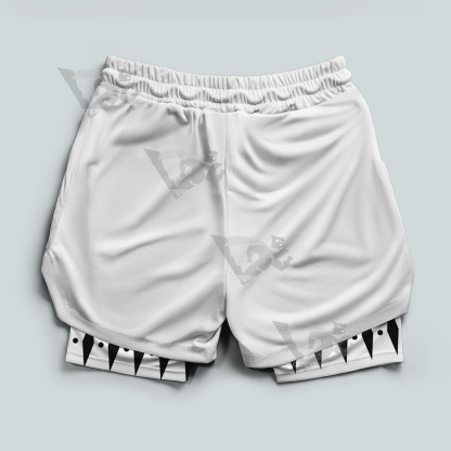 Bleach Zaraki Kenpachi White Men Compression Gym Short
