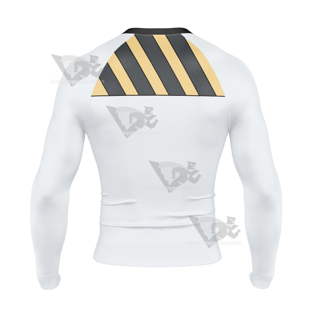 Blood Lad Staz Charlie Yellow And Black Cosplay Long Sleeve Compression Shirt