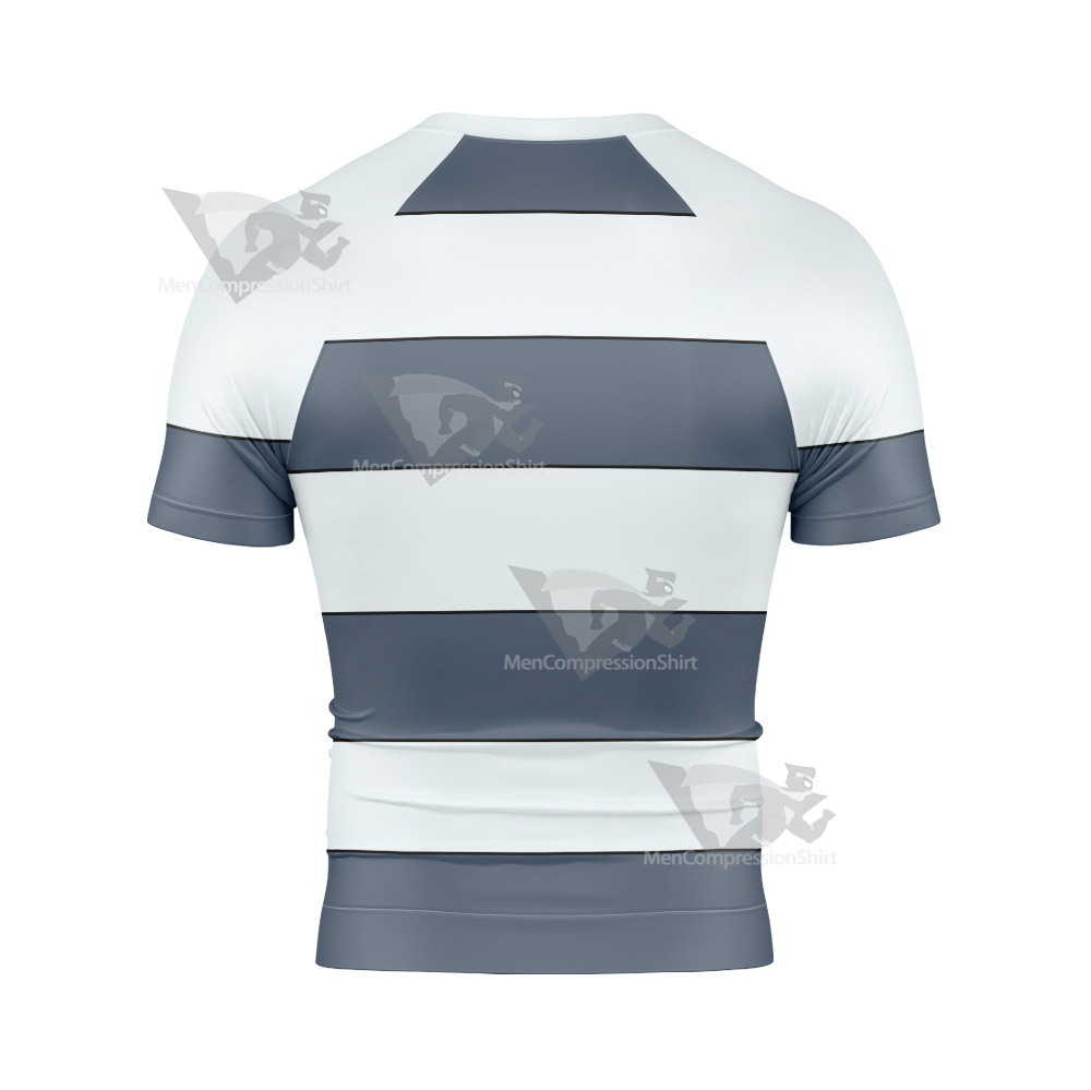 Blood Lad Wolf Grey Line Cosplay Short Sleeve Compression Shirt
