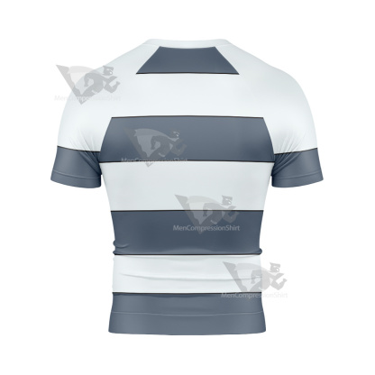Blood Lad Wolf Grey Line Cosplay Short Sleeve Compression Shirt