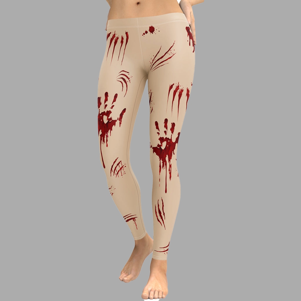Bloody Halloween lady Compression Legging