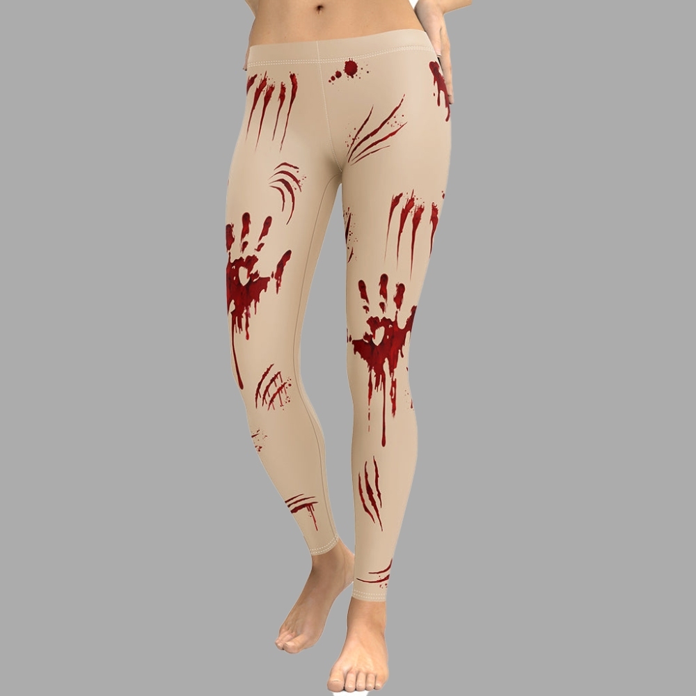 Bloody Halloween lady Compression Legging