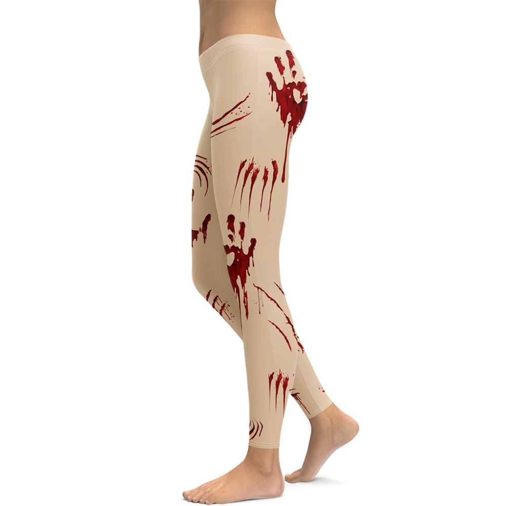 Bloody Halloween lady Compression Legging