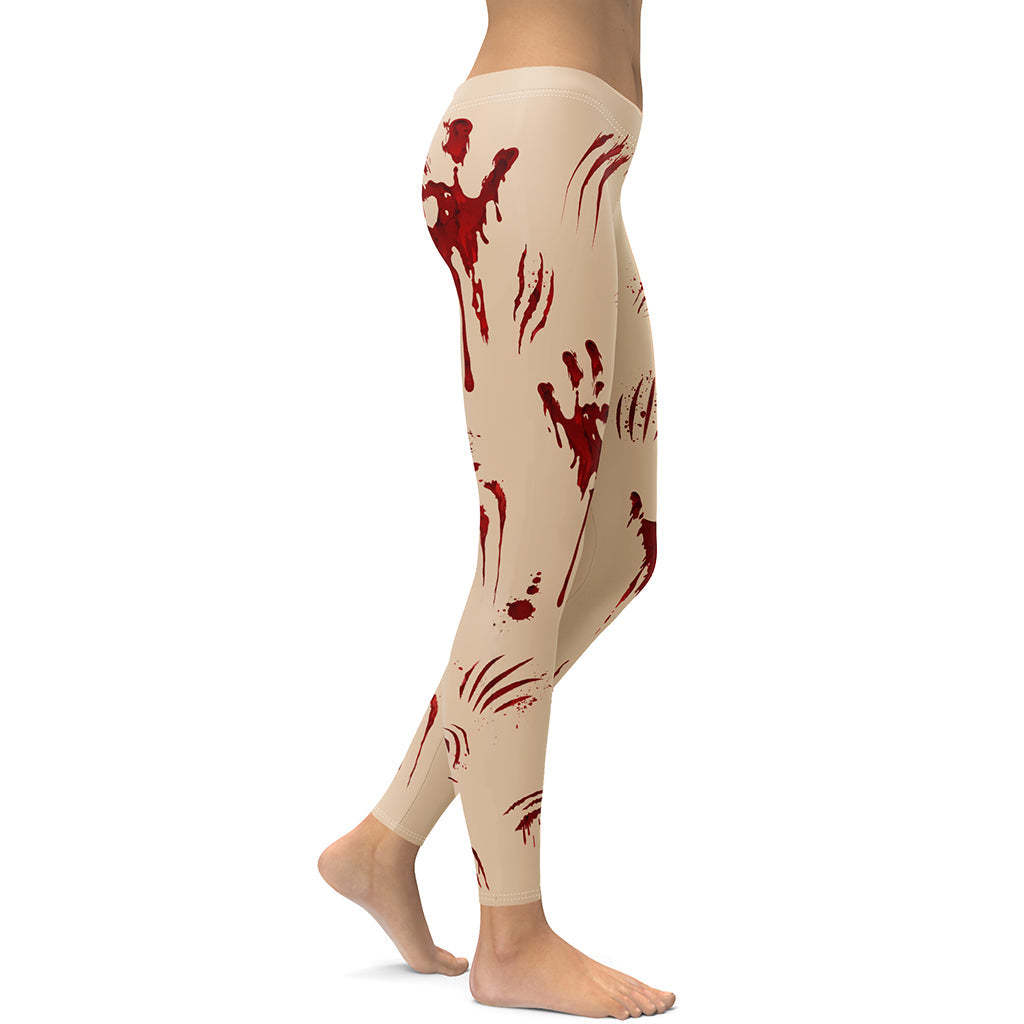 Bloody Halloween lady Compression Legging
