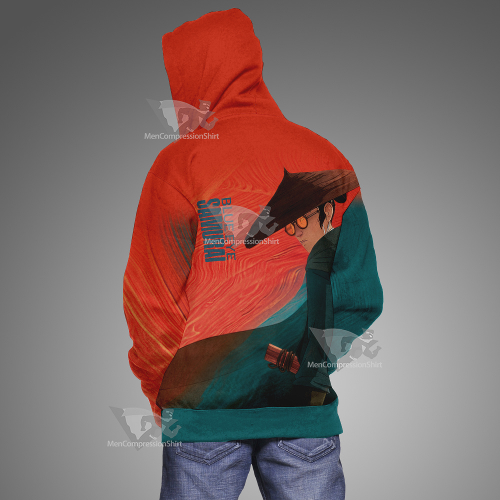 Blue Eye Samurai Oil Paint Hoodie