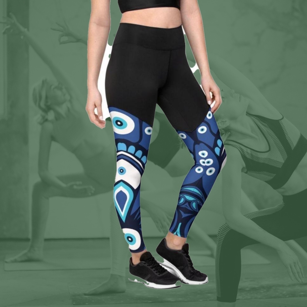 Blue Eye Women Compression Legging