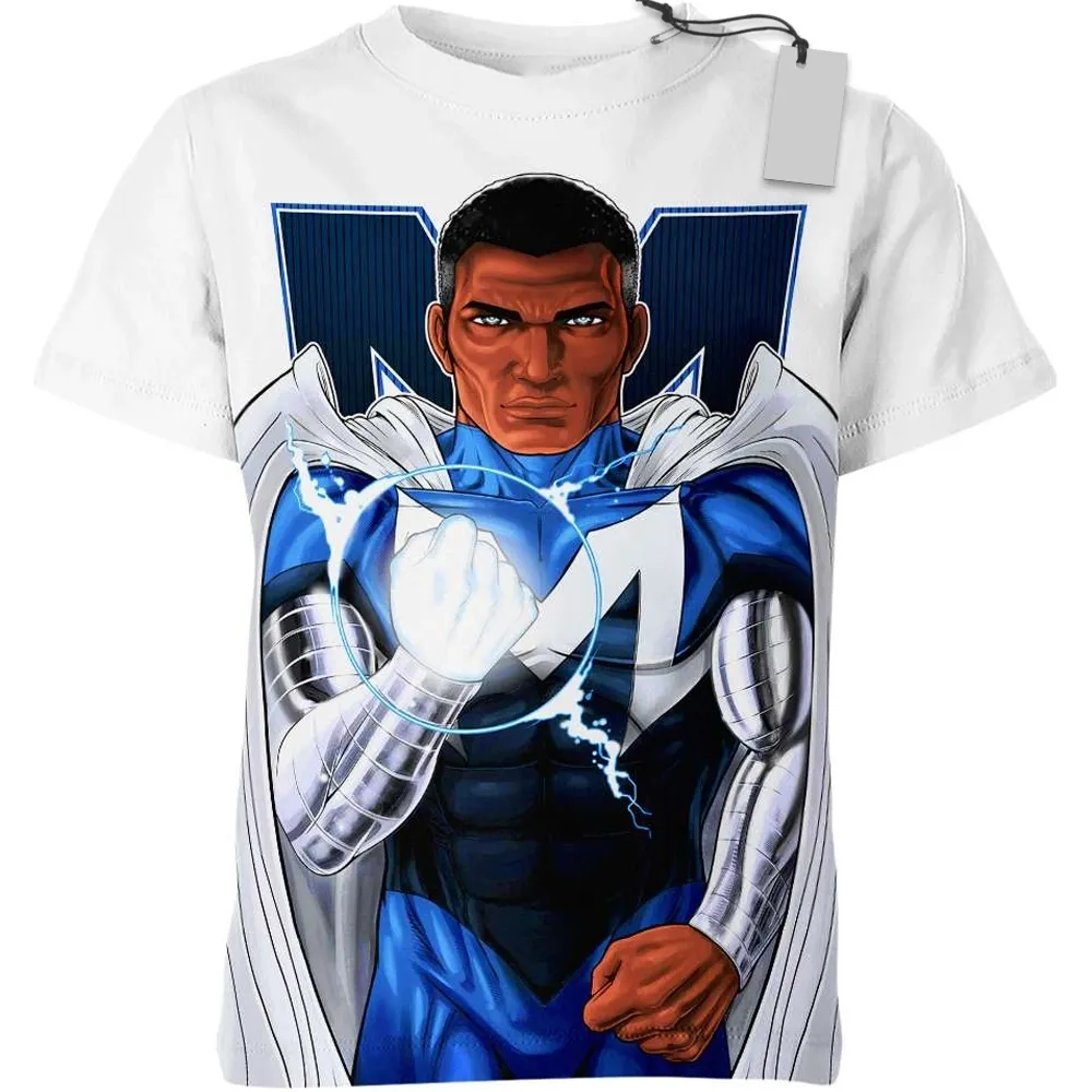 Blue Heroic Universe Superpower Heroes T-Shirt