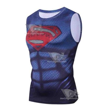 Blue Kent Compression Tank Top