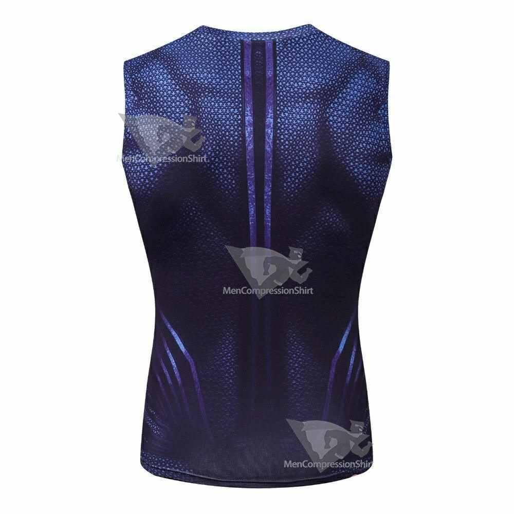 Blue Kent Compression Tank Top