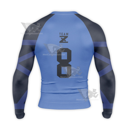 Blue Lock Bachira Meguru Blue Cosplay Long Sleeve Compression Shirt