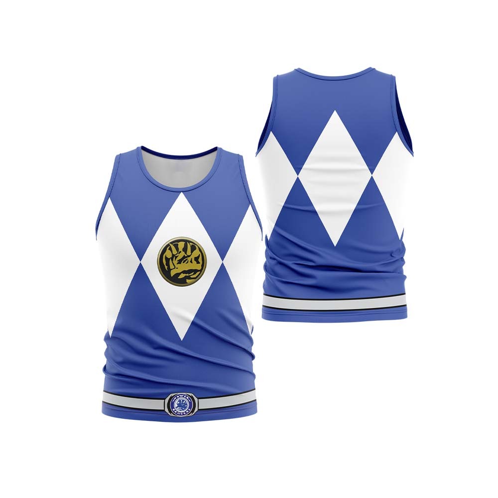 Blue Ranger Mighty Morphin Power Rangers Sleeveless Compression Shirt
