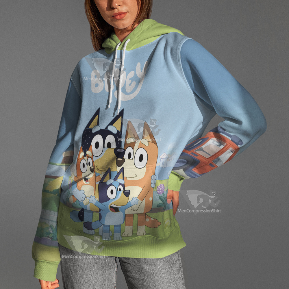 Bluey Tv Series 2018 Hoodie