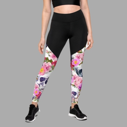 Boho Skull Women Compression Legging