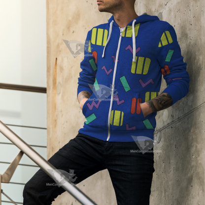 Bojack Hourseman Mr Peanutbutter Blue Cosplay Zip Up Hoodie