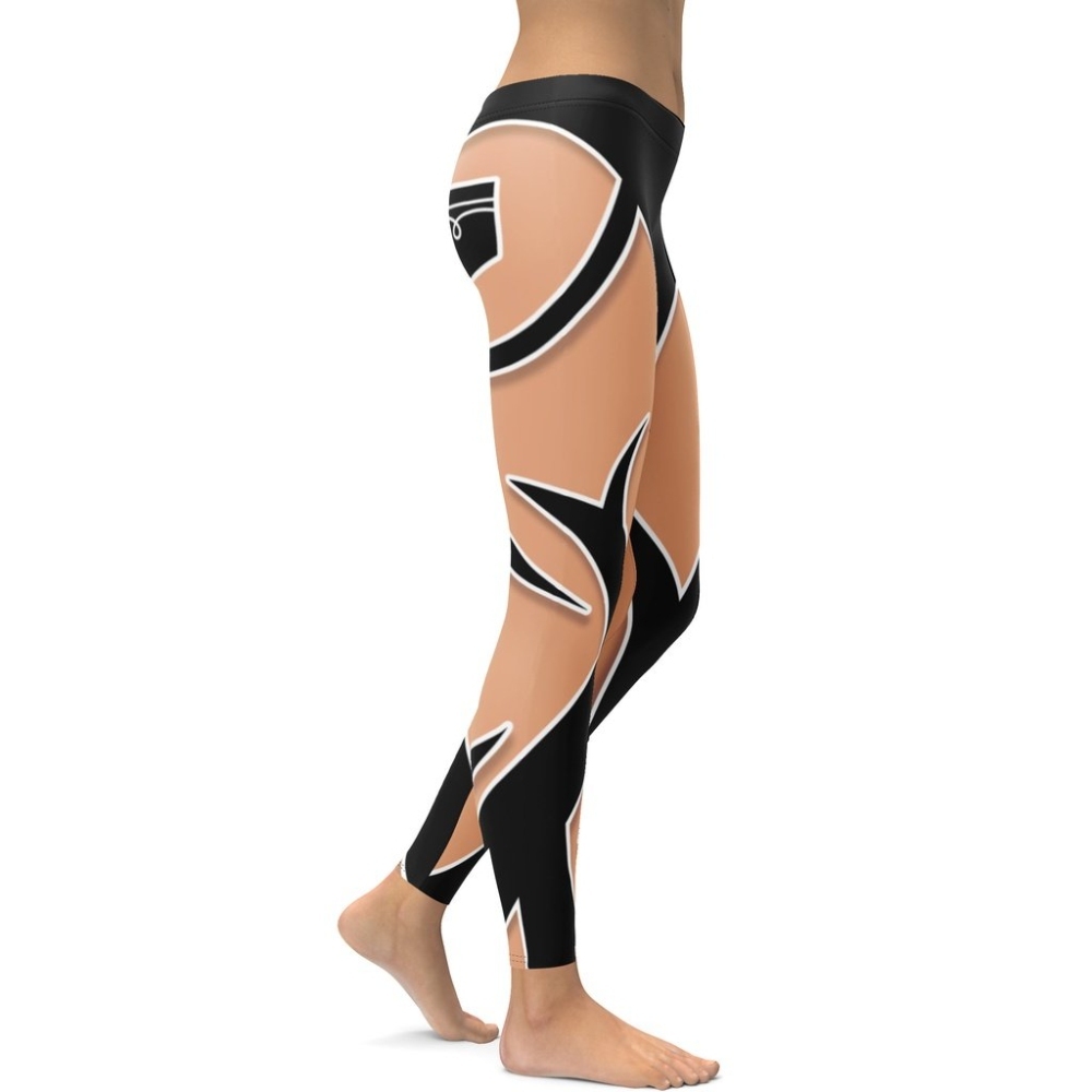 Bold Cut Outs lady Compression Legging
