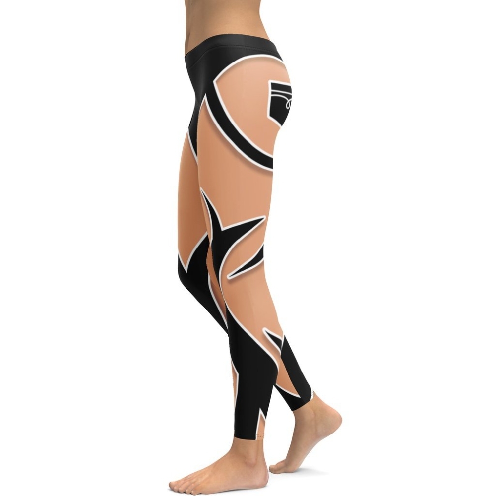 Bold Cut Outs lady Compression Legging