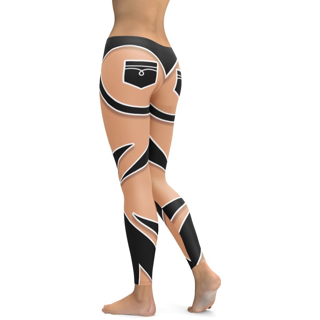 Bold Cut Outs lady Compression Legging