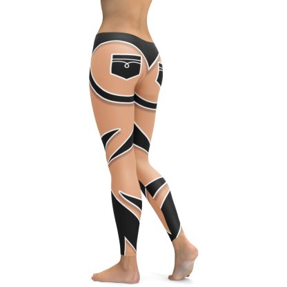 Bold Cut Outs lady Compression Legging