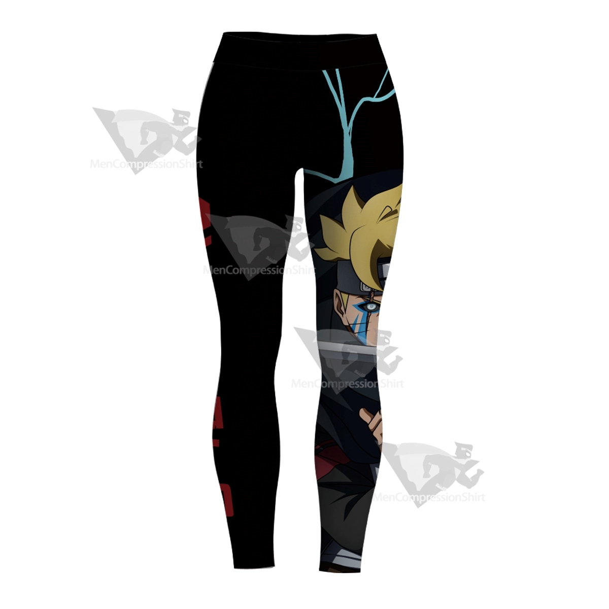 Boruto Unisex Classic Black Women Compression Legging-MensCompressionShirt