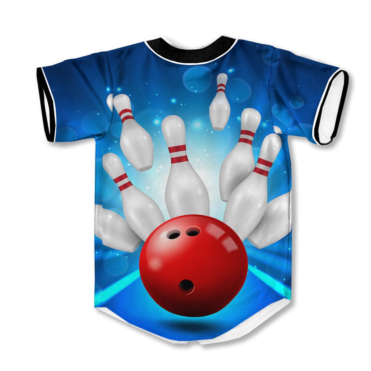 Bowling Strike 3d Print Full Size Baseball Jerseys