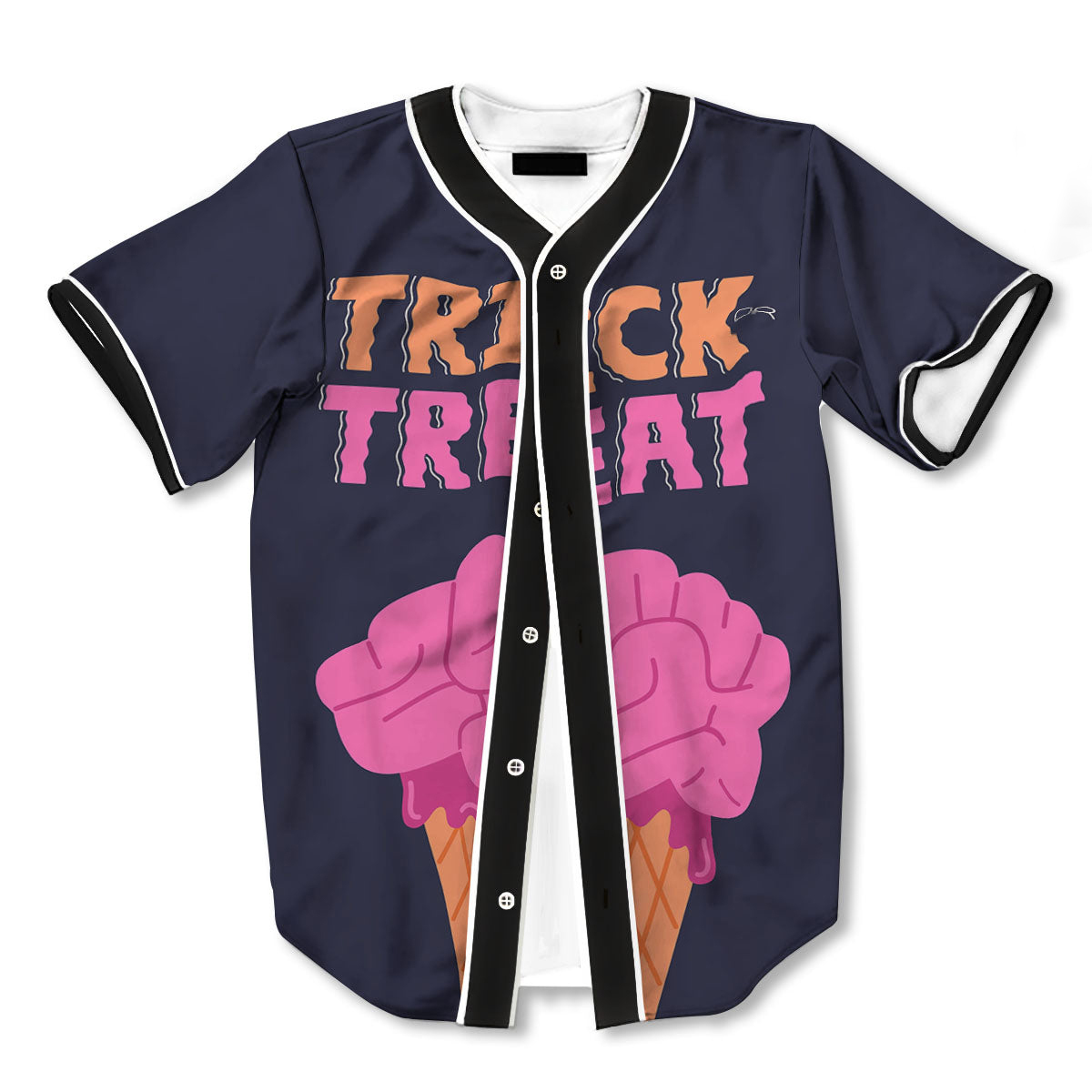 Brain Halloween 3d Print Full Size Baseball Jerseys
