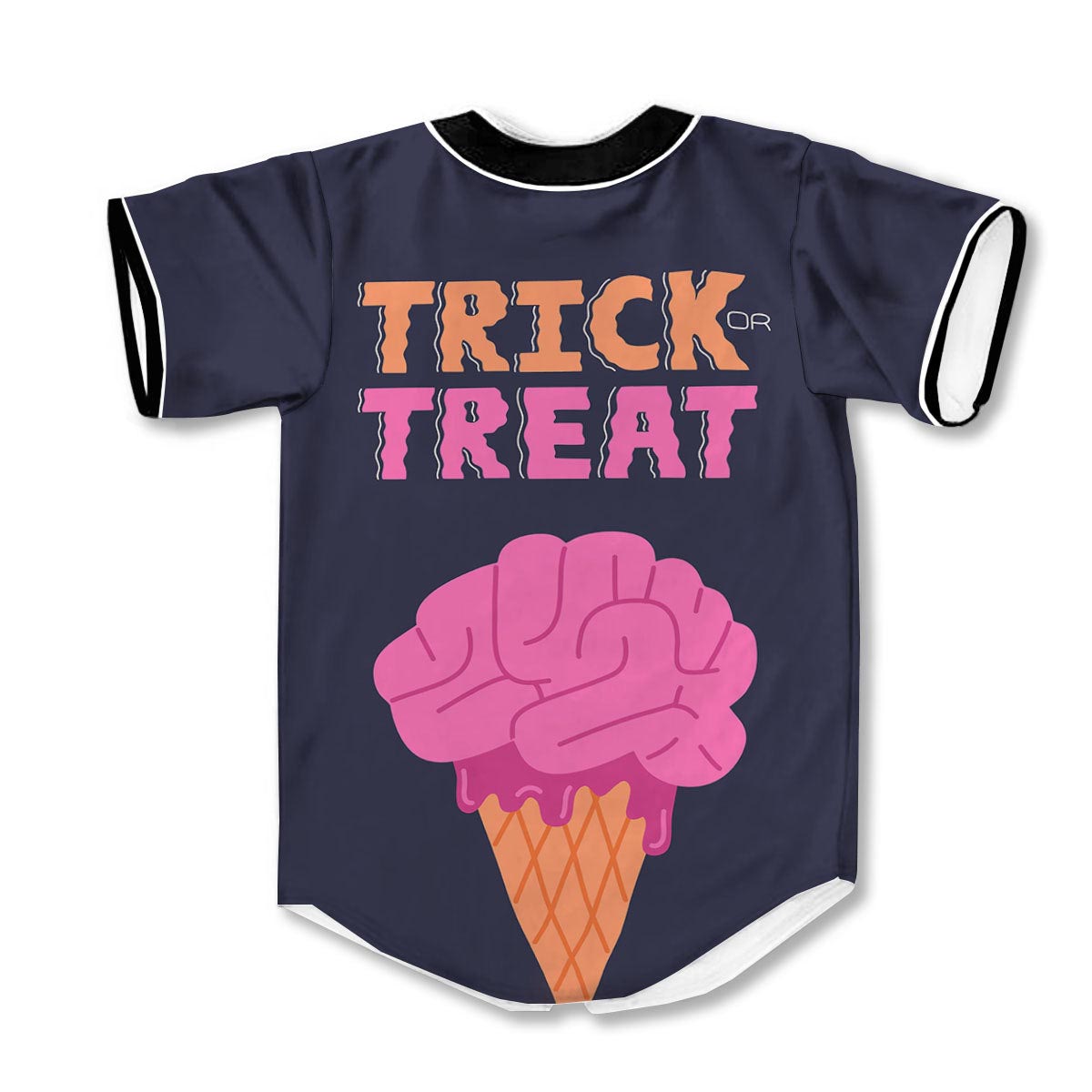 Brain Halloween 3d Print Full Size Baseball Jerseys