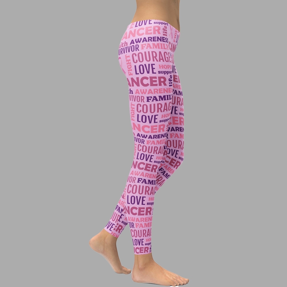 Breast Cancer Awareness lady Compression Legging