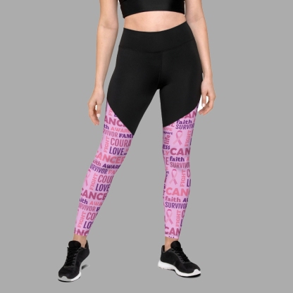 Breast Cancer Awareness Women Compression Legging