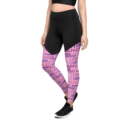 Breast Cancer Awareness Women Compression Legging