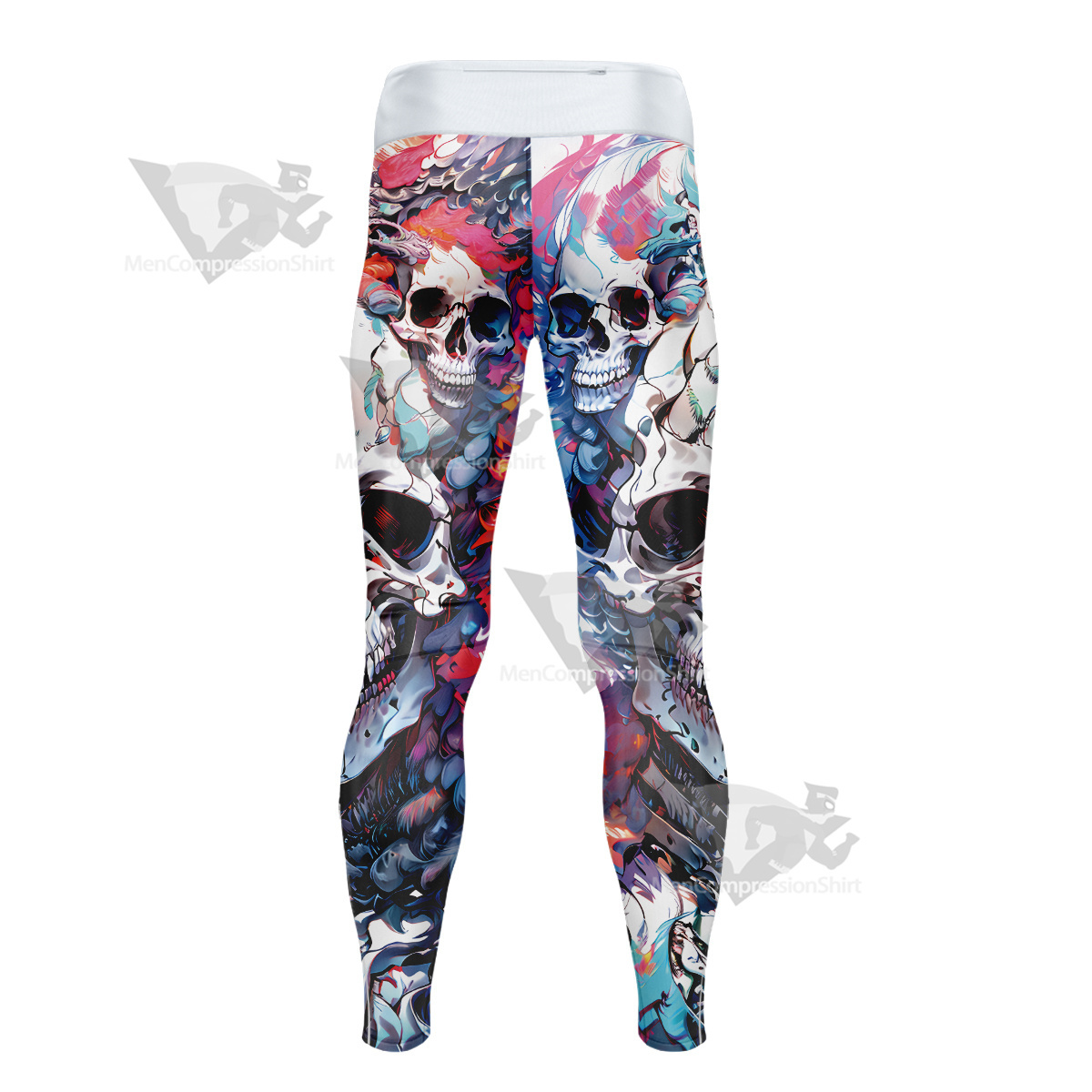 Broken Skeleton Men Compression Legging